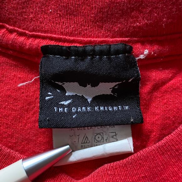 DC Comics Batman 2008 The Dark Knight Batcycle T-Shirt Kids Sz L 10/12 - Picture 7 of 9